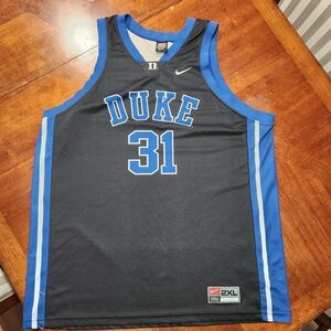 Vintage Nike Duke #31 Blue and Black Basketball Jersey Men Size XXL